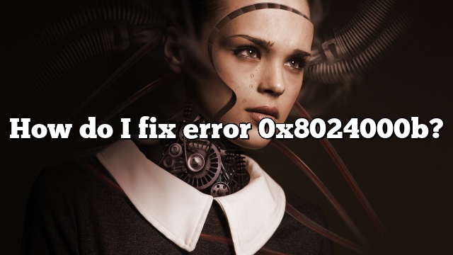 How do I fix error 0x8024000b?