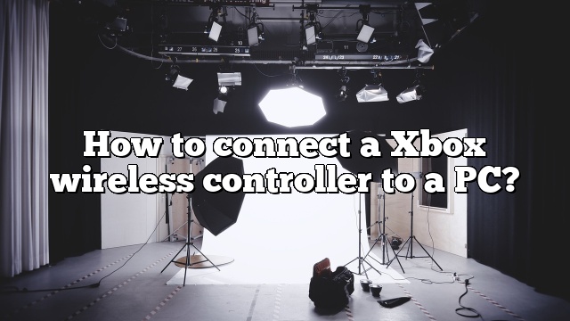 How to connect a Xbox wireless controller to a PC?