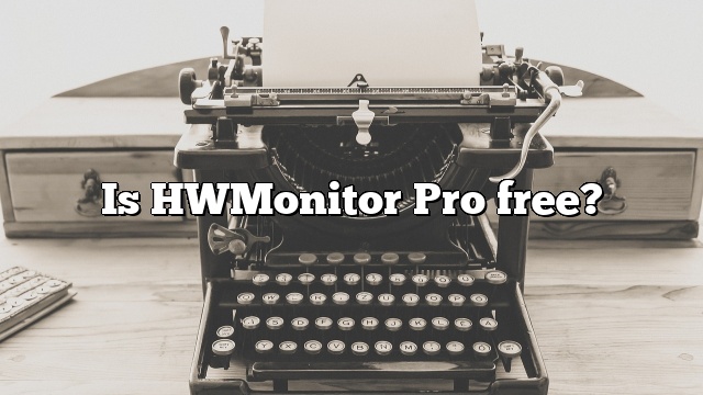 Is HWMonitor Pro free?
