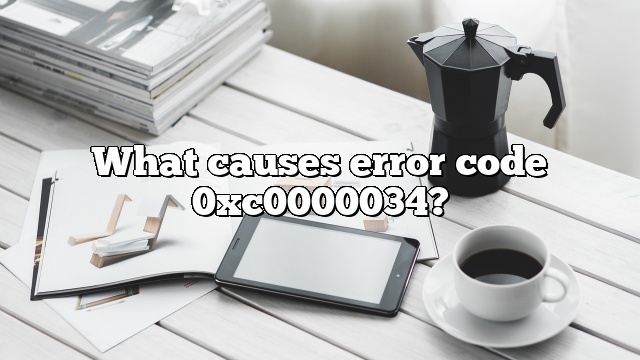 What causes error code 0xc0000034?