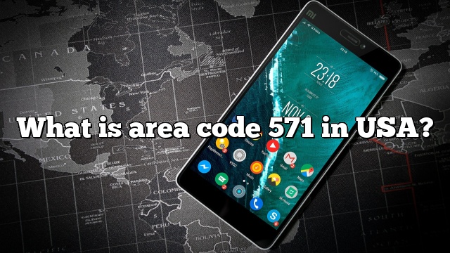 What is area code 571 in USA?
