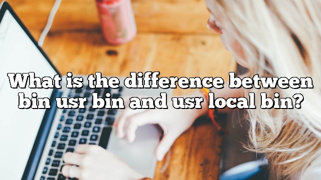 What is the difference between bin usr bin and usr local bin?