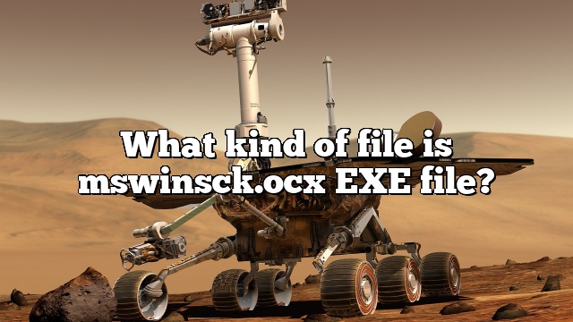 What kind of file is mswinsck.ocx EXE file?